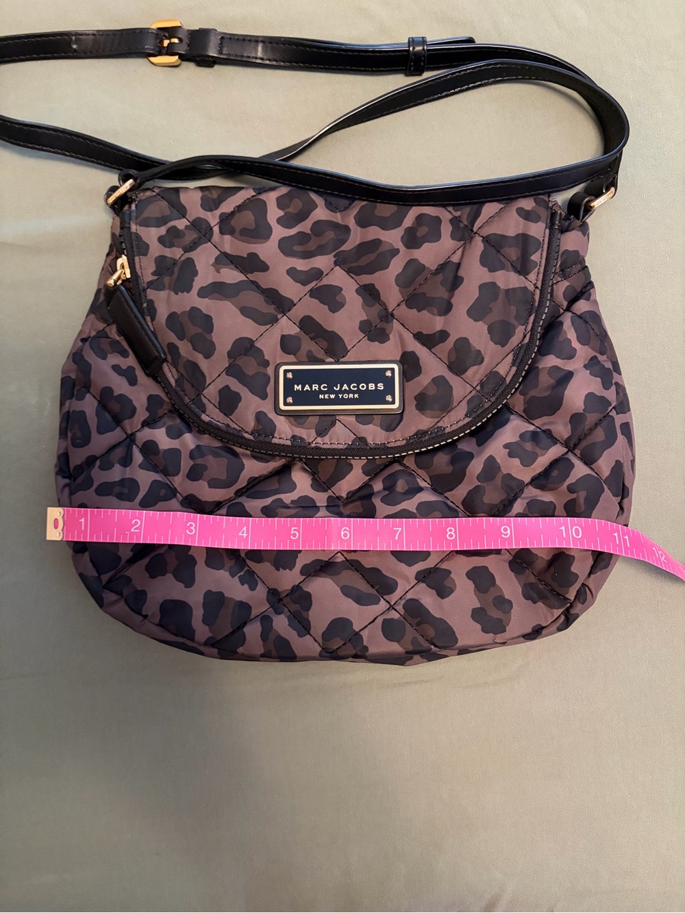 Marc Jacobs Quilted Leopard-Print Crossbody - Brown & Black - Picture 7 of 9